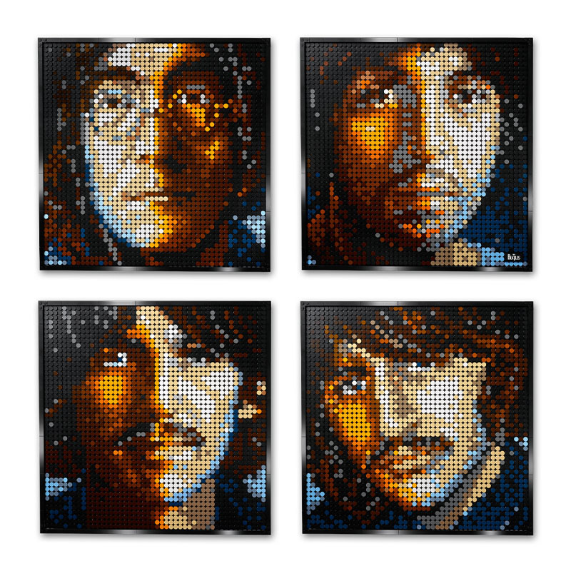 the beatles lego art